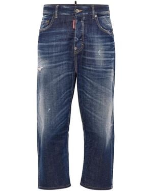 DSquared² ブリーチ クロップドジーンズ - ブルー