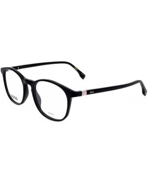 BOSS Round-Frame Glasses - White
