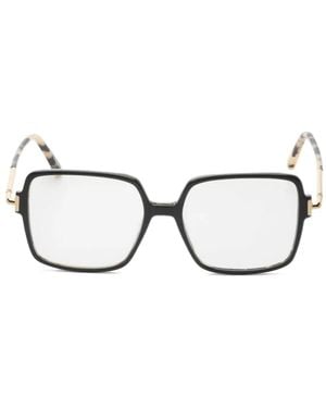 Tom Ford T-Logo Square-Frame Glasses - Black