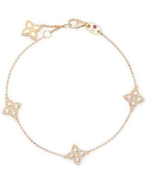 Roberto Coin 18Kt Gelbgoldarmband Mit Diamanten - Weiß