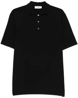 Lardini Buttoned Polo Shirt - Black
