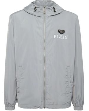 Philipp Plein フーデッド ジャケット - グレー
