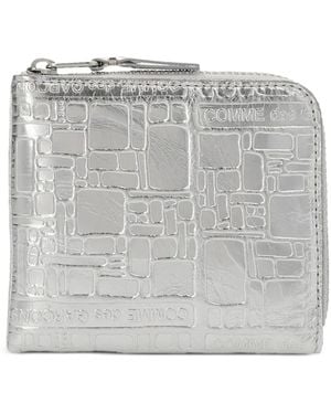 Comme des Garçons - 'embossed Logo' Wallet - Women - Calf Leather - One Size - White