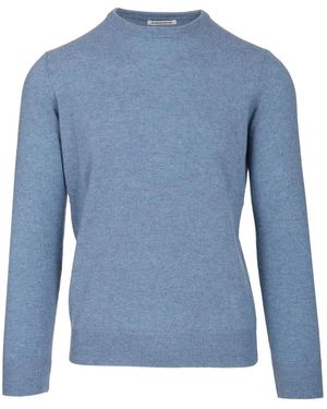 Al Duca d'Aosta Ribbed-Trim Jumper - Blue