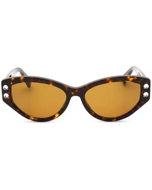 Moschino Embellished Cat-Eye Sunglasses - Metallic