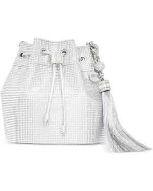 Judith Leiber Piper Quasten-Tote Bag Mit Kristallen - Weiß