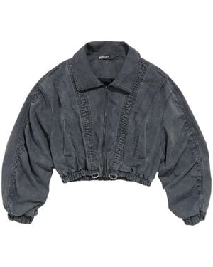 Bimba Y Lola Oversize Ruched Jacket - Grey