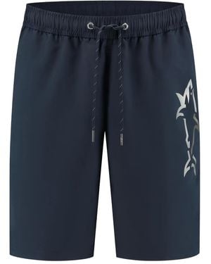 Paul & Shark Costume Da Bagno Elasticizzato - Blu