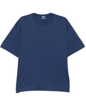 Massimo Alba Short-Sleeve Cotton T-Shirt - Blue