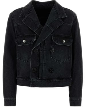 Sacai Double-Breasted Jacket - Black