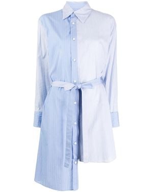 Yohji Yamamoto Hemd Mit Asymmetrischem Saum - Blau