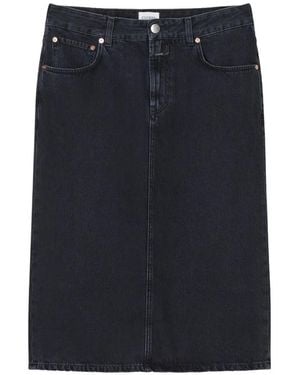 Closed Midi Skirt - Blue