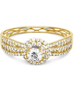 Hzmer Jewelry Sitara Crystal-Embellished Cuff Bracelet - Metallic