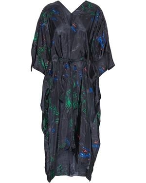 Henrik Vibskov V-Neck Belted Dress - Blue