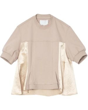 3.1 Phillip Lim T-Shirt mit Kontrasteinsatz - Natur