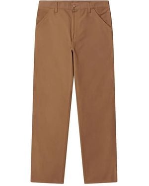 Carhartt Logo-Patch Trousers - Brown
