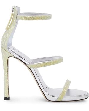 Giuseppe Zanotti Harmony Glitter Sandals - White