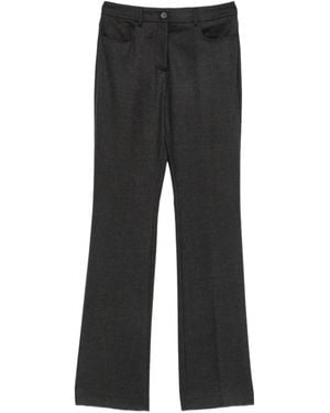 Semicouture Straight-Leg Pants - Black