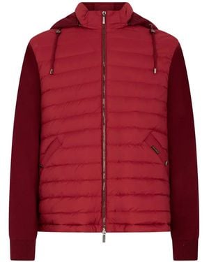 Moorer Alessio-S3Z Hooded Jacket - Red