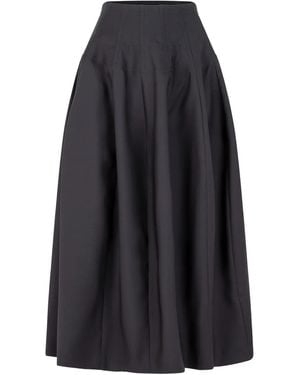 Heirlome Panelled Midi Skirt - Blue