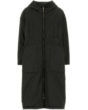 Max Mara Long, Reversible Padded Parka - Black