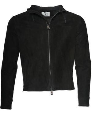 Kiton Olek 1 Leather Jacket - Black