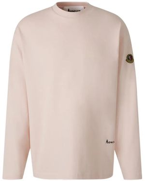 Moncler K2 Print Long-Sleeve Cotton T-Shirt - Natural
