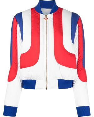 CASABLANCA Zip-Fastening Padded Jacket - Red