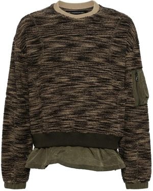 ANDERSSON BELL Fleecepullover Im Layering-Look - Schwarz