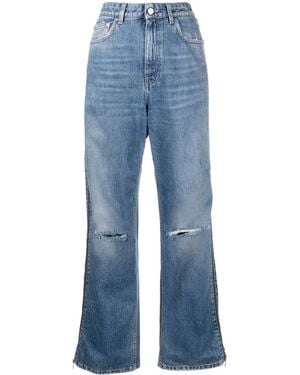 Stella McCartney Zip-Detail Straight-Leg Jeans - Blue