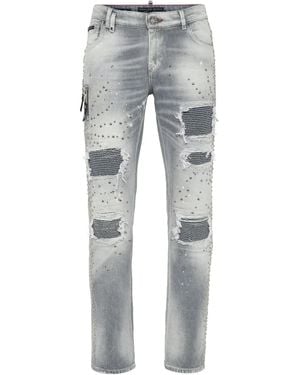 Philipp Plein Studded Jeans - Grey