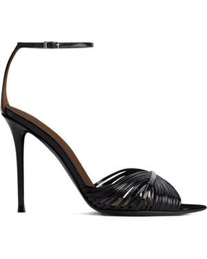 Giuseppe Zanotti Sandalias Intriigo Shell con tacón de 105 mm - Negro