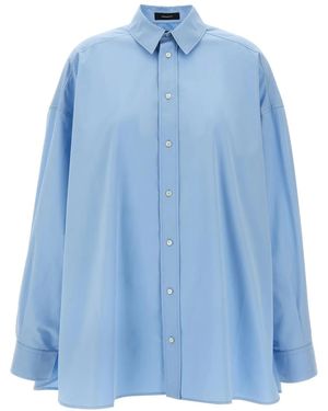 Wardrobe NYC Mini Shirt Dress - Blue