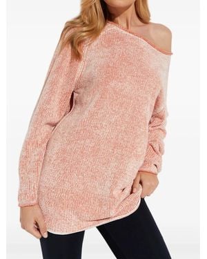 Free People Jersey Lenox de canalé - Rosa