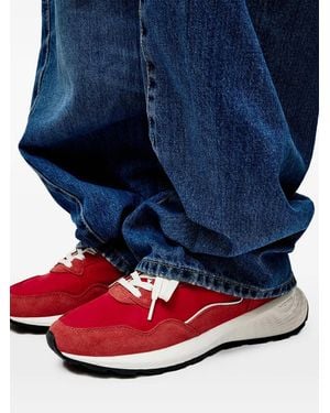 HOFF City Mkii Panelled Lace-Up Trainers - Blue