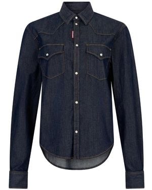 DSquared² Western Overhemd - Blauw
