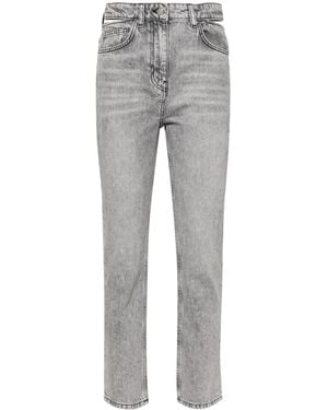 IRO Indro Cut-Out Tapered Jeans - Grey