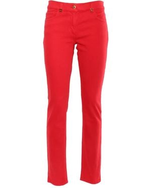 Elisabetta Franchi Jeans Dritti - Rosso