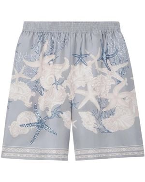 Versace Holiday Mini Shorts - Blue