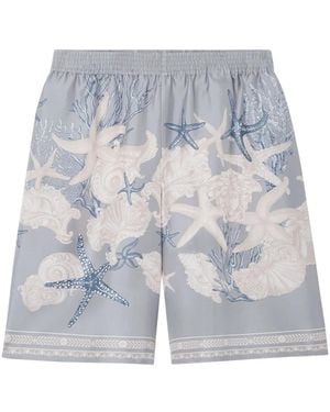 Versace Holiday Mini Shorts - Blue