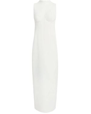 KHAITE Shoshanna Bustier Dress - White