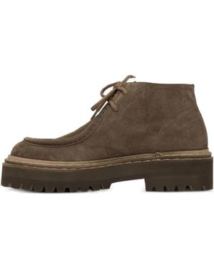 Officine Creative Blossom 002 Lace-Up Suede Boots - Brown