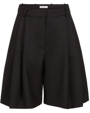 Nina Ricci Short Plissé À Taille Haute - Noir