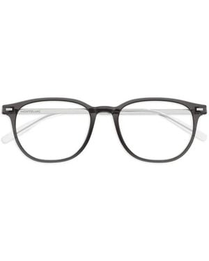 Montblanc Bril Met Rond Montuur - Zwart