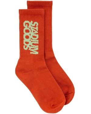 Stadium Goods Mountain Crew Socks - Red