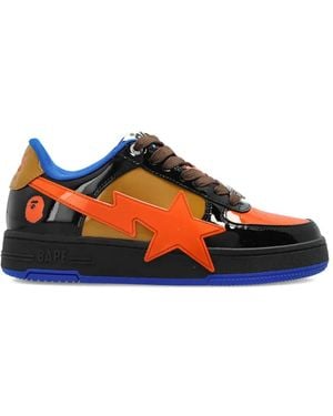 A Bathing Ape Sneakers Con Stampa - Blu