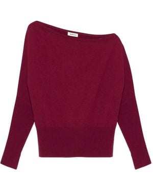 Jonathan Simkhai Off-Shoulder Wollen Top - Rood