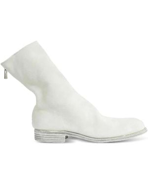 Guidi Stiefel Mit Reißverschluss - Weiß