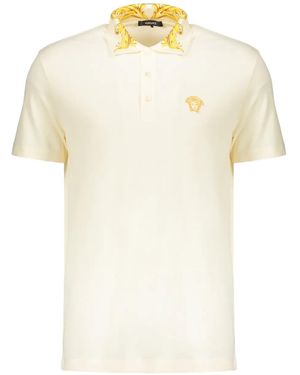 Versace Polo À Détail Medusa - Blanc