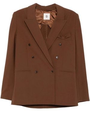 THE GARMENT Bow-Detail Blazer - Brown